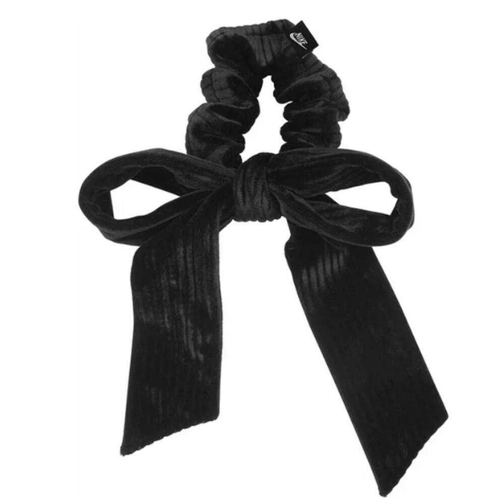 Nike Women's Velvet Bow Hair Tie - Black